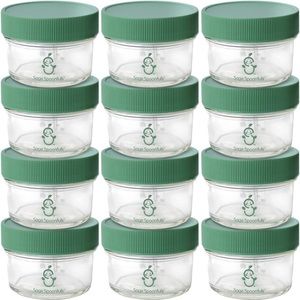 Sage Spoonfuls Glass Baby Food Containers with Lids - 5 new, 4 oz